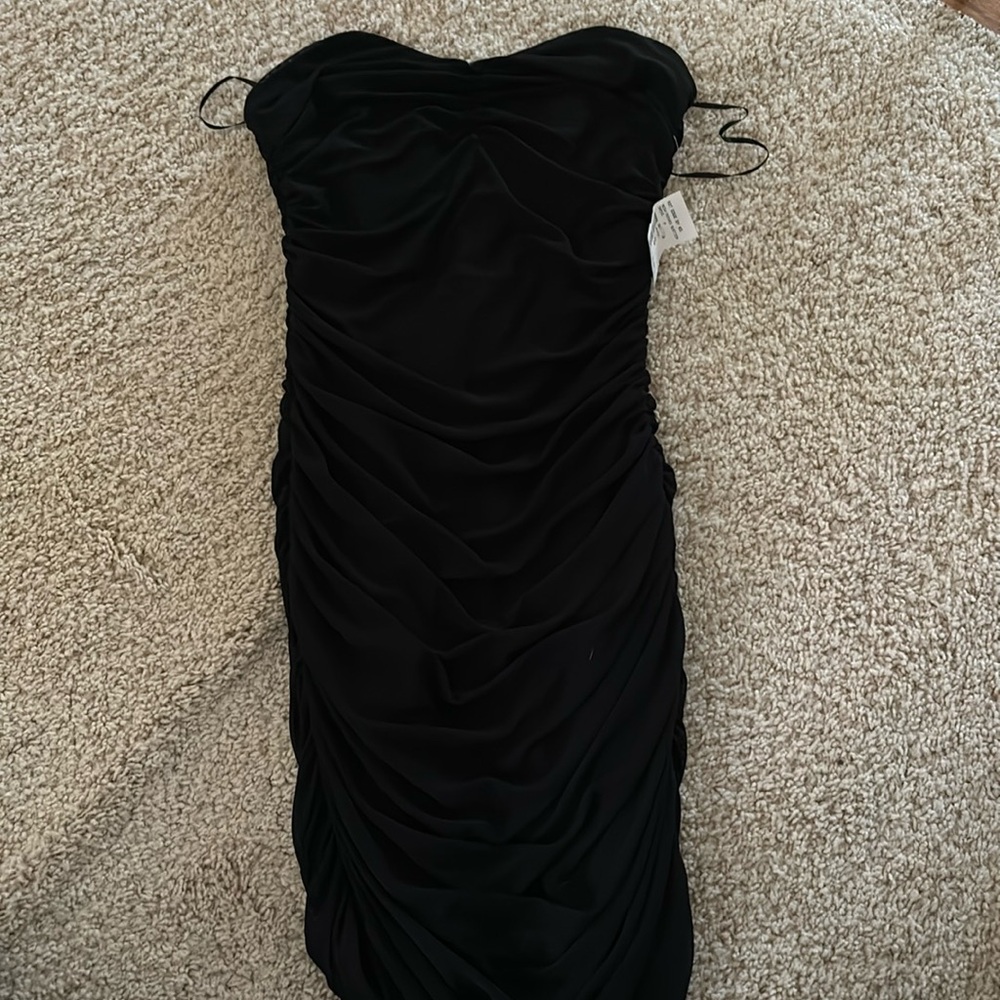 Black Strapless Mini dress new with tags